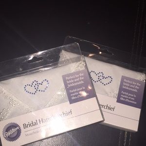 Vintage Wilton bridal handkerchief